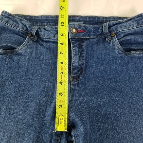 Classic Elements Jeans Womens Size 10 Mid Rise Bootcut Medium‎ Wash Blue Denim - Picture 4 of 12